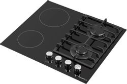 Комбинированная варочная панель MAUNFELD EEHG.642VC.3CB/KG,  черный