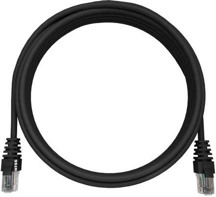Патч-корд NTSS NTSS-PC-UTP-RJ45-5e-0.5-LSZH-BL, вилка RJ-45, вилка RJ-45, кат.5E, LSZH, 0.5м, черный