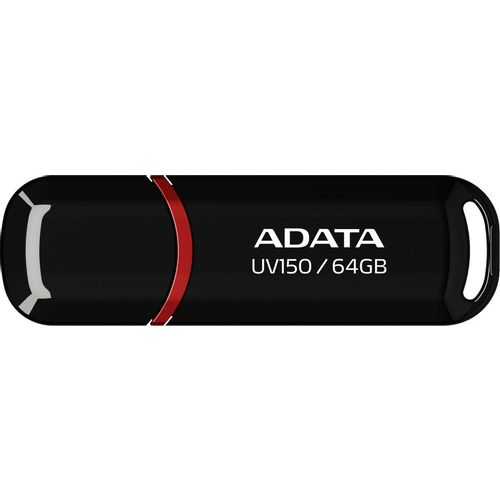Флешка USB A-Data AUV150 64ГБ, USB3.0, черный [auv150-64g-rbk]