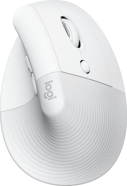 Мышь Logitech Lift, оптическая, беспроводная, USB, белый и серый [910-006475]