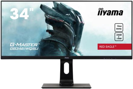 34" Монитор Iiyama Red Eagle GB3461WQSU-B1, 3440x1440, IPS, 144Гц, 2хHDMI, 2хDP, черный