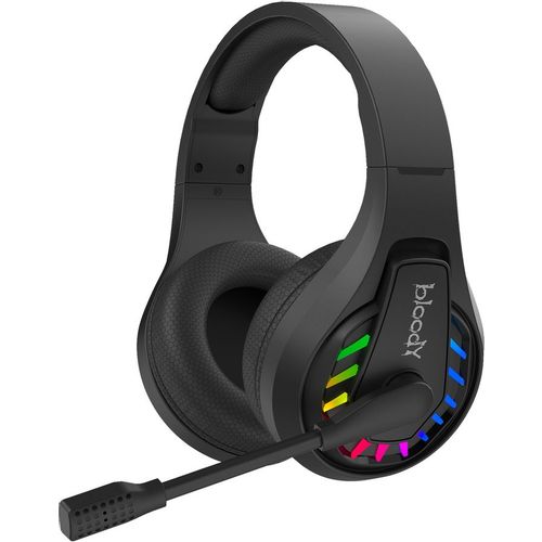 Гарнитура игровая A4TECH Bloody GR230, для компьютера, мониторные, Bluetooth, черный