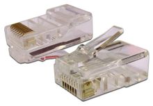 Коннектор Lanmaster (TWT-PL45-8P8C-6) UTP кат.6 RJ45 прозрачный (упак ...