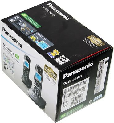 Радиотелефон Panasonic KX-TG2512RU1, серый металлик – купить в Ситилинк ...