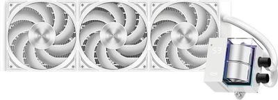Система водяного охлаждения PCCOOLER DS360 WH, LCD, 4-pin, белый, 120мм, Ret [ds360-whnwxx-gl]