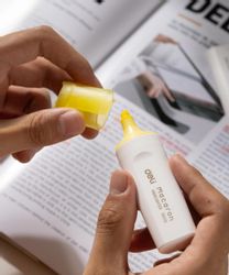 Текстовыделитель Deli Macaron ES621Syellow, скошенный наконечник, линия 1-5 мм, желтый