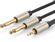 Изображение товара Кабель аудио UGREEN AV126,  Jack 3.5 (m) -  Jack 6.35 (m),  2м, серый [10615]
