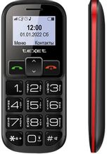 Изображение товара TeXet TM-B322 сотовый телефон для пожилых 2 SIM черный/красный