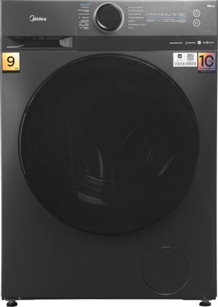 Стиральная машина Midea MF200W90WBS/S-RU, с фронтальной загрузкой, 9кг, 1400об/мин, с паром, инверторная