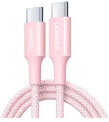 Изображение товара Кабель UGREEN USB Type-C 1м розовый для быстрой зарядки и передачи данных Изображение товара Кабель UGREEN USB Type-C 1м розовый для быстрой зарядки и передачи данных