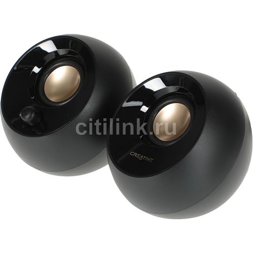 Колонки Creative Pebble MF1680, 2.0, черный [51mf1680aa000]