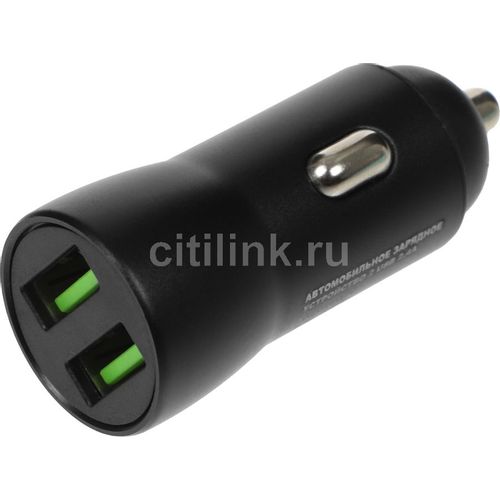 Автомобильное зарядное устройство BORASCO 2xUSB-A, USB-C, 2.4A, черный [50179]