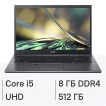 Изображение товара Ноутбук Acer Aspire 5 A515-57-57F8 15.6 IPS Core i5 SSD 8ГБ 512ГБ без ОС