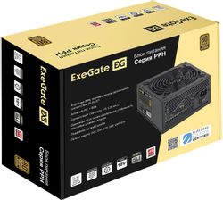 Блок питания EXEGATE 800PPH, 800Вт, черный