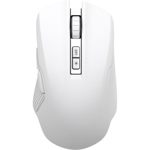 Мышь беспроводная Defender Whisper, игровая, Bluetooth/Радио, оптическая, USB, USB-C, 7200dpi, белый [52208]