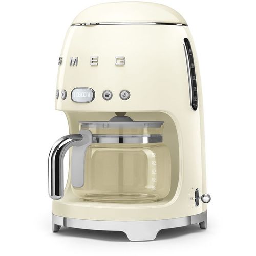Кофеварка SMEG DCF02CREU, капельная, бежевый /серебристый