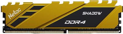 Оперативная память NETAC Shadow NTSDD4P32SP-16Y DDR4 -  1x 16ГБ 3200МГц, DIMM,  Yellow,  Ret