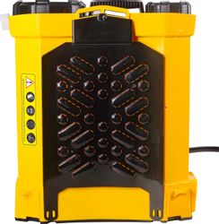Опрыскиватель Huter SP-10AC, аккумуляторный, ранцевый, 10л, желтый/черный