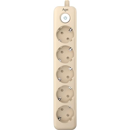 Сетевой фильтр AGNI TP-FD5E, 5м, слоновая кость [tp-fd5e-5m-ivory]