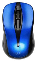 Мышь беспроводная Oklick 675MW, USB, черный и синий