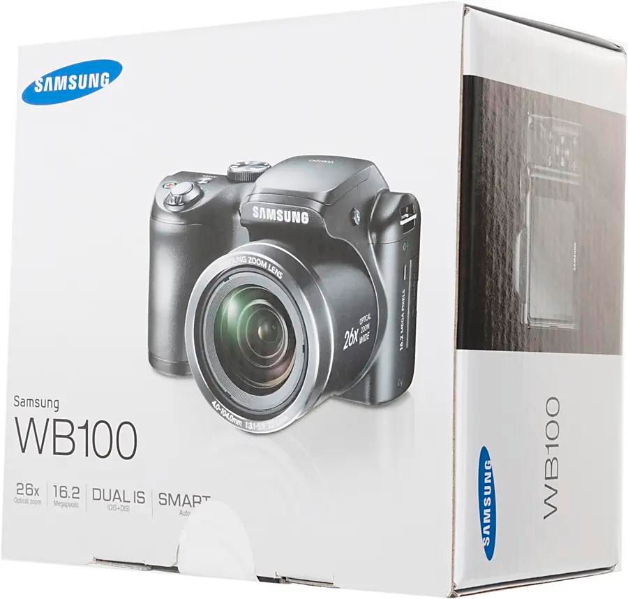 Характеристики Цифровой фотоаппарат Samsung WB100, красный (734478)  смотреть в СИТИЛИНК