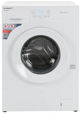 Стиральная машина KRAFT KF-ED6206W, с фронтальной загрузкой, 6кг ...