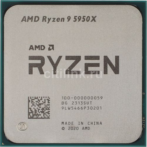 Процессор AMD Ryzen 9 5950X, 3.4ГГц, 16 ядер, AM4, OEM [100-000000059]