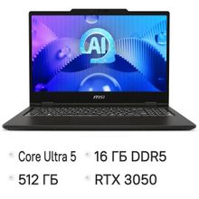 Изображение товара Игровой ноутбук MSI VenturePro 15 AI A1UDXG-006XRU Intel Core Ultra 5 125H 16ГБ SSD 15.6 IPS