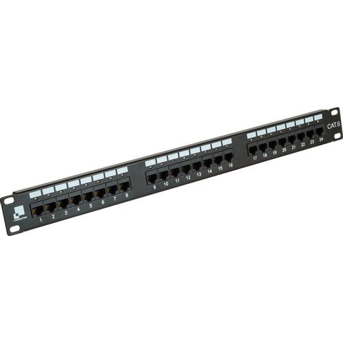 Патч-панель Lanmaster (LAN-PPI24U6) 19″ 1U 24xRJ45 кат.6 UTP