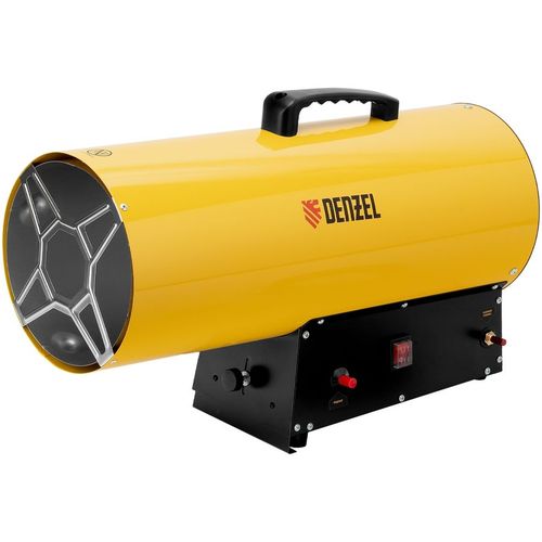 Газовая тепловая пушка DENZEL GHG-50, 50кВт, желтый [96480]
