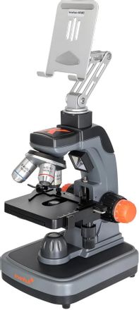 Микроскоп LEVENHUK Kelvin Touch KM3, цифровой, 50-1900x, на 3 объектива, серый/черный [86717]