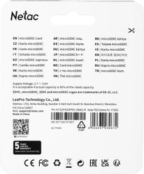 Карта памяти microSDXC UHS-I U3 NETAC P500 Extreme Pro 64 ГБ
