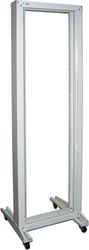 Стойка однорамная LanMaster TWT-RACK1-42U, 600х600 мм, нагрузка до 150кг, серый