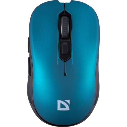 Мышь беспроводная Defender Gassa MM-105, радио, оптическая, USB, 1600dpi, бирюзовый [52102]