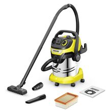 Изображение товара Пылесос строительный Karcher WD 5 P S V-25/5/22 - 1100 Вт, 25 л, розетка для инструмента