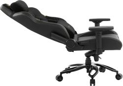 Кресло игровое ZONE 51 Imperial, экокожа/замшевая ткань, до 200кг, черный/желтый