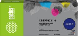 Набор чернил Cactus CS-EPT6731-6 T673, для Epson, 100мл, многоцветный