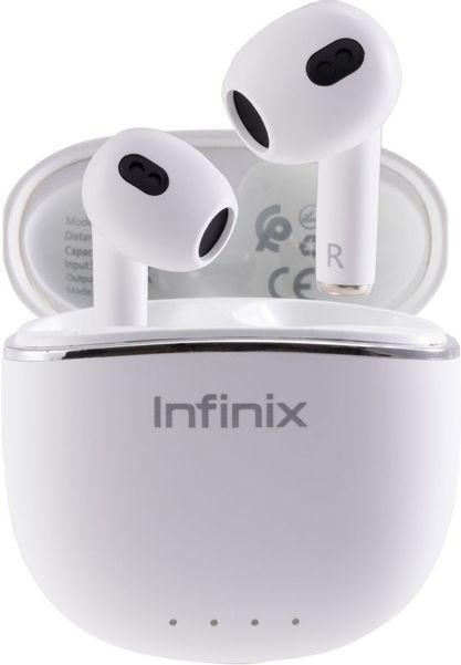 Наушники INFINIX XBuds XE23, Bluetooth, вкладыши, белый [10311755]