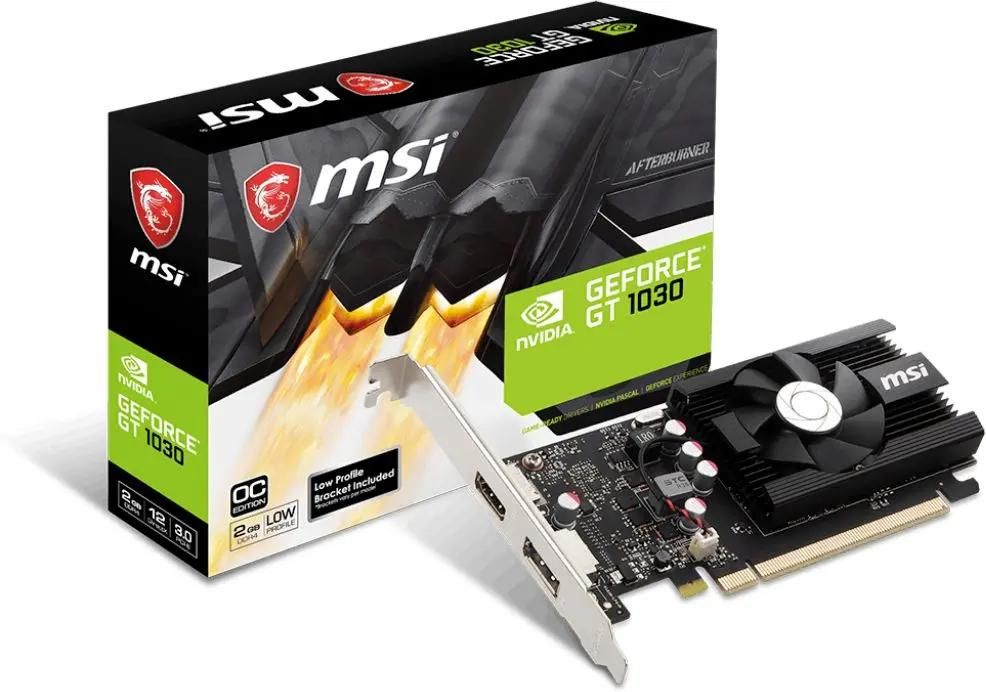 MSI NVIDIA GeForce GT 1030 GT 1030 2GD4 LP OC 2 DDR4