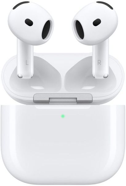 Наушники Apple AirPods 4 ANC A3055/A3056/A3059, Bluetooth, вкладыши, белый [mxp93ll/a]