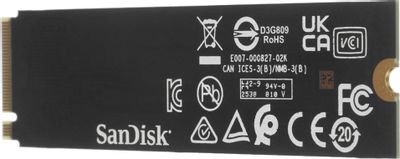 SSD накопитель WD Black SN7100 2ТБ, M.2 2280, PCIe 4.0 x4, NVMe, M