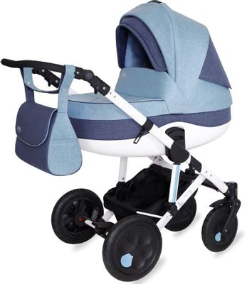 Характеристики Коляска 2 в 1 SIGER Marco, LIGHT blue/navy blue [kls0023 ...