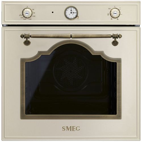 Духовой шкаф электрический SMEG Cortina SF67C1PO, 70л, дверца с 3 стеклами, бежевый