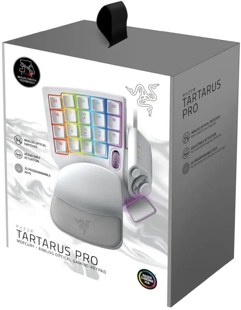 Игровой блок Razer Tartarus Pro Mercury, USB, c подставкой для