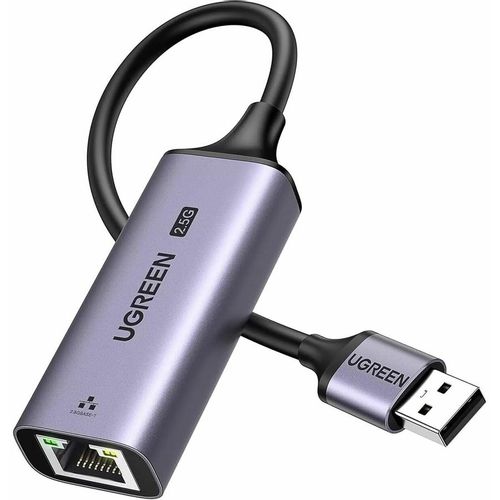 Порт-репликатор UGREEN CM648, USB 3.0, 1хRJ-45, серый [25051]