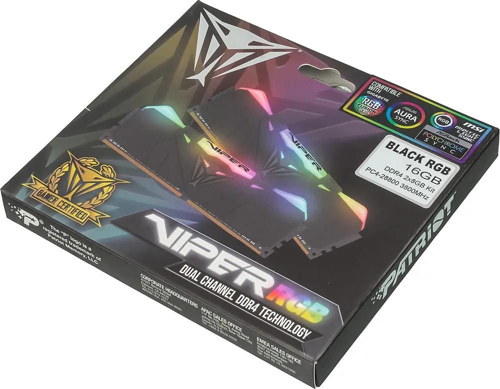Patriot Viper PVR416G360C6K DDR4 2x 8 3600 DIMM Ret 1080641