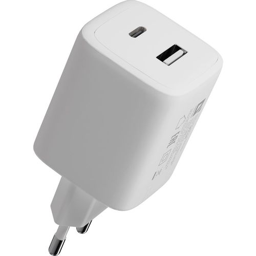 Сетевое зарядное устройство Defender UPA-145, USB-A, USB-C, 45Вт, 3A, белый [83245]