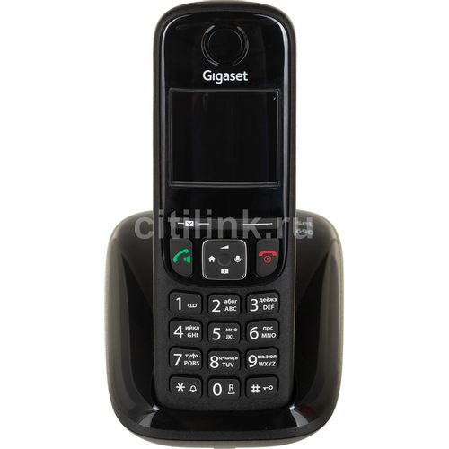 Радиотелефон Gigaset AS690, черный [s30852-h2816-m201]