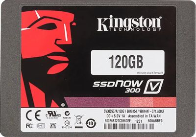 SSD накопитель Kingston SV300S37A/120G 120ГБ, 2.5", SATA III