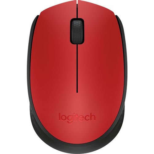 Мышь беспроводная Logitech M171, радио, оптическая, USB, 1000dpi, красный и черный [910-004641]